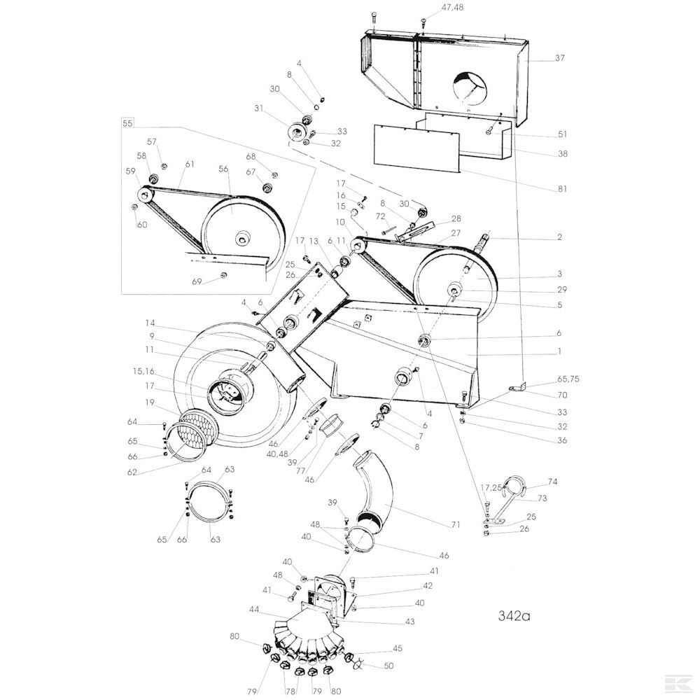41659964650 +V-belt pulley