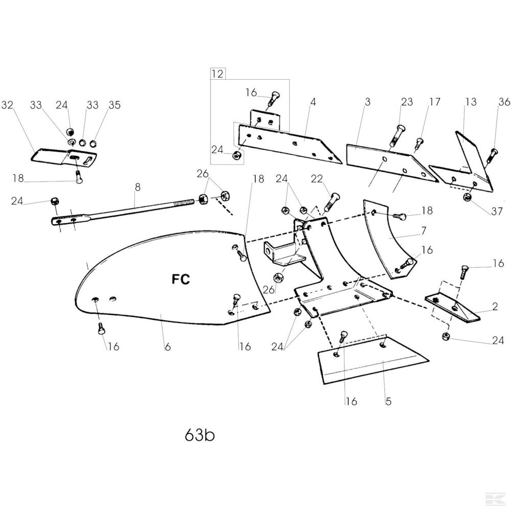 41658519409N Сошник л. 14" UC