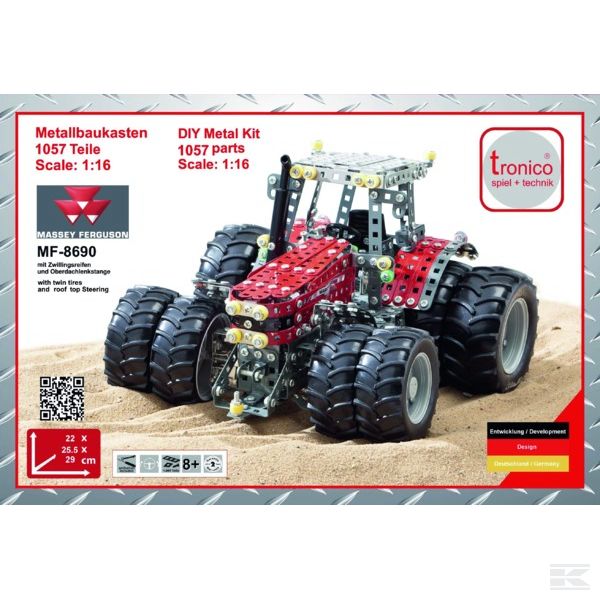 T10083 MF 8690 со сдвоен. колесами