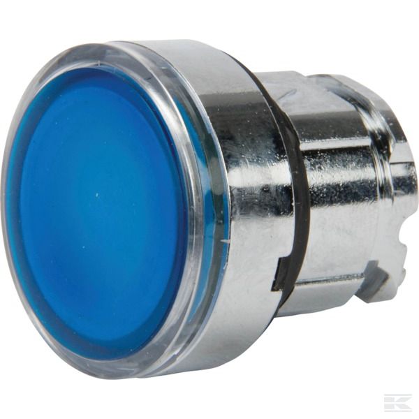 ZB4BH063 Кнопка сигнальная синяя, фикс.
