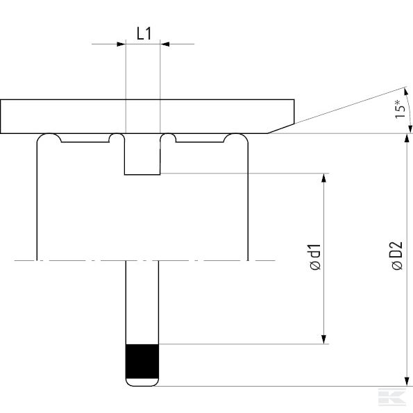 ZAS7054563 Уплотнение поршня 70 x 54,5 x 6,3