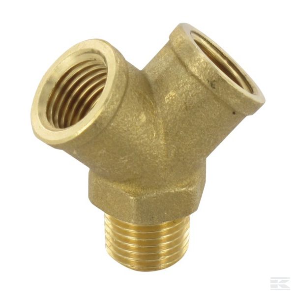YA13 Y-эл. 1/4" 1xвнш.р. 2xвнт.р.