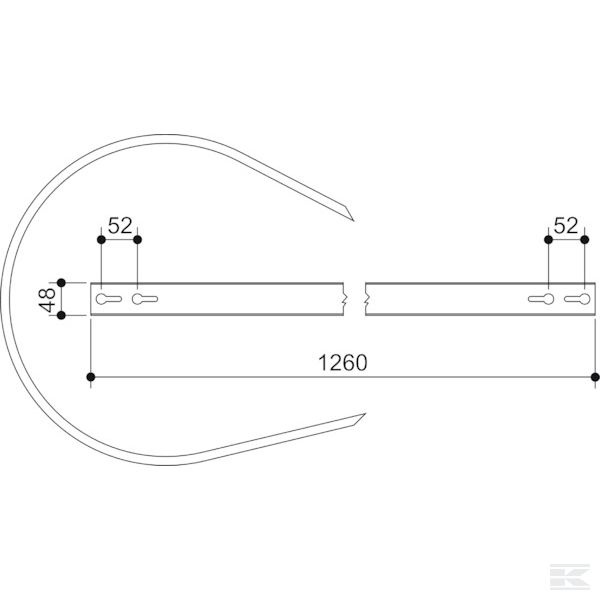 799024N Отсекательная пластина New Holland