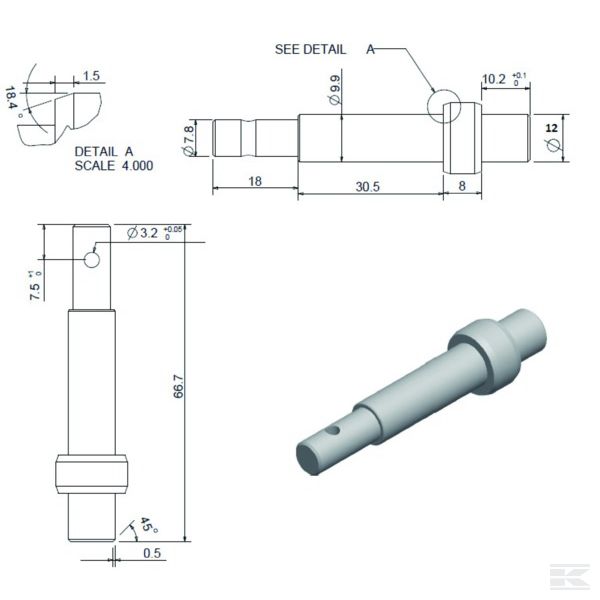 770080KR Пружинная защелка оцинков.