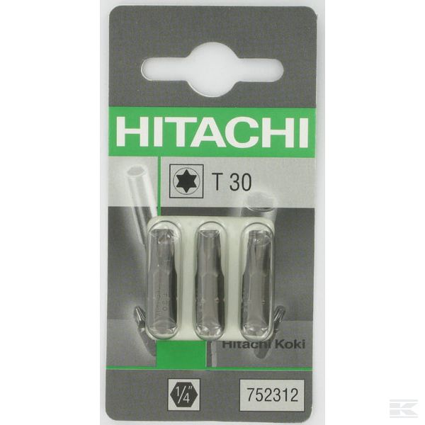 752312 +Bits Torx 1/4 T30-25mm (3x)