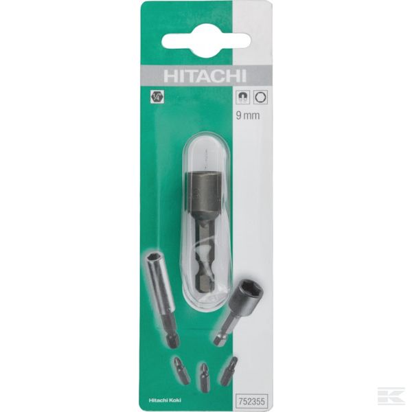 752355 +1/4" Bit Socket 9mm magn.