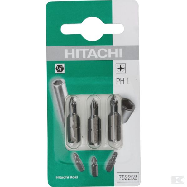 752262 +Bits 1/4 Ph 3-25mm TIN (3x)