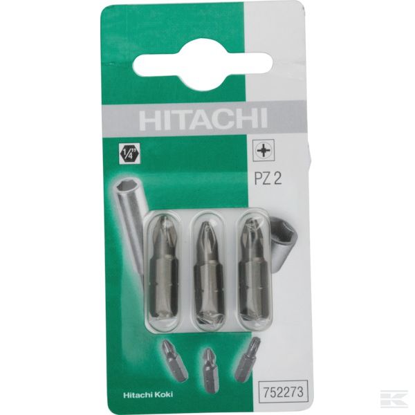 752273 +Bits 1/4 Pz 2-25mm (3x)