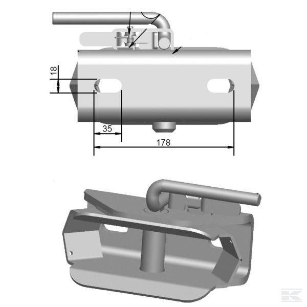 750005KR Тягово-сцепное устр-во SBR-80
