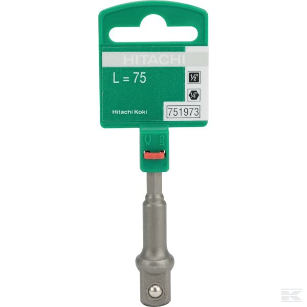 751973 +Adaptor 1/4" HEx - 1/2 SQ
