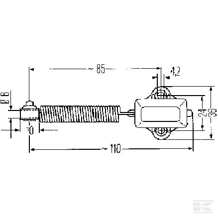 6DD001551011 Выключатель лампы ручного тормоза Hella