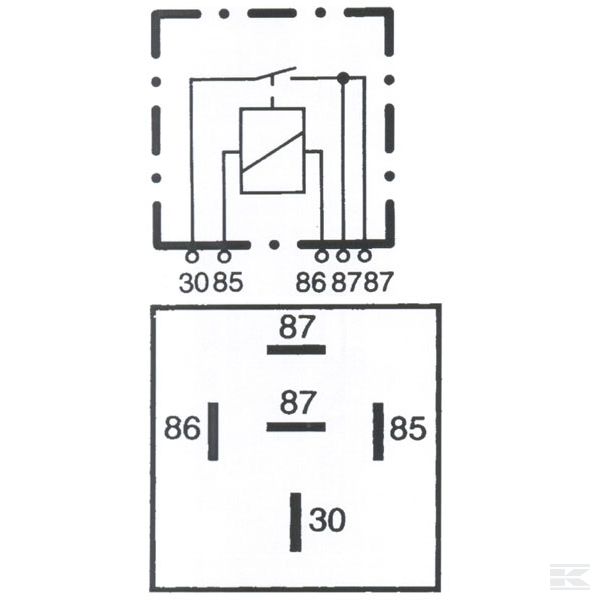 4RA933791067 Малое контактное реле Hella