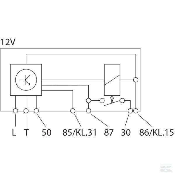 4RV008188171 Реле накала 12 В Hella