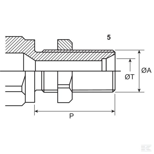 CFPV1212215F Соединительная муфта M22 x 1,5 eG