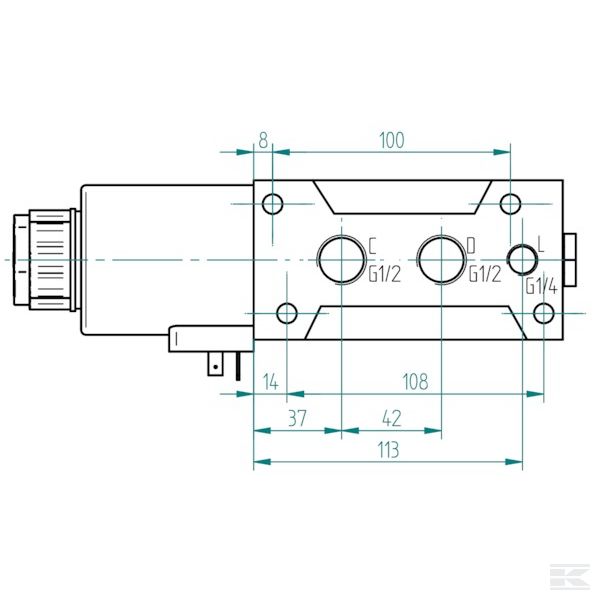 6212AK10141 +Control valve 6/2-1/2-12VDC
