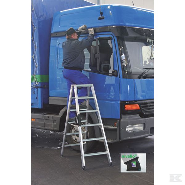 40224GST Стоячая стремянка 2x12 ступеней