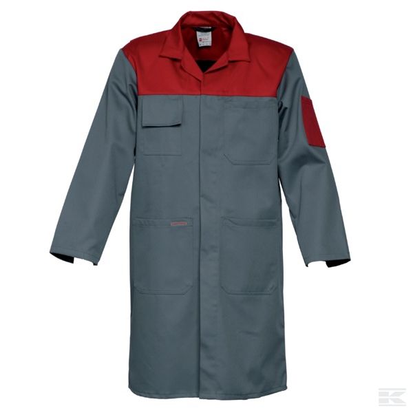 4089M2CT3H56 Халат раб. сер./крас., раз. 56