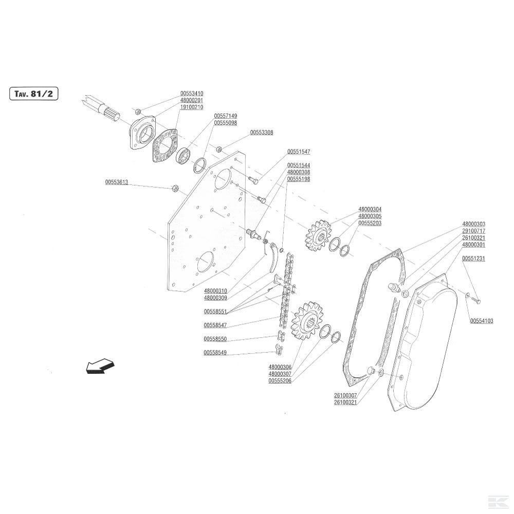 M48000304R Зубчатое колесо Z=12 W