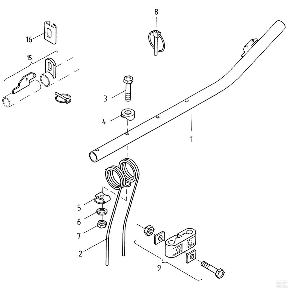 VF1660639486KR Пружинные зубья Deutz-Fahr