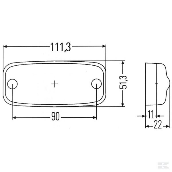 2TM345600311 Задний фонарь Hella LED