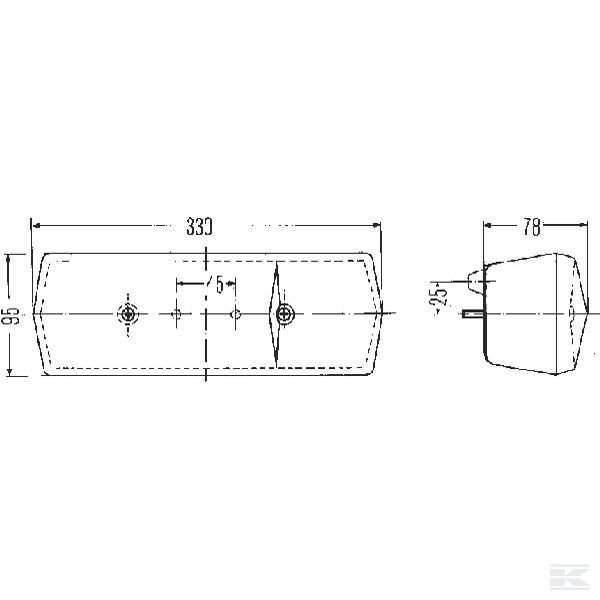 2SE001688151 Фонарь задний слева