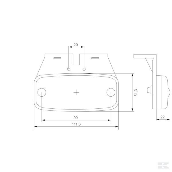 2PS357008011 Светодиодный габар. отражатель
