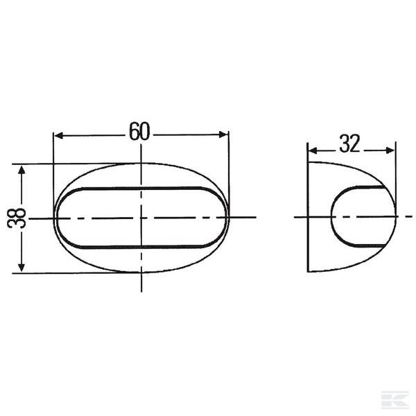 2PF959570401 Стояночный фонарь LED, Белый