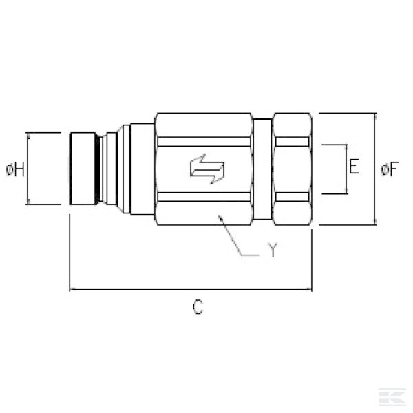 FFH1034GASM +Insteeknippel 5/8-3/4"BSP