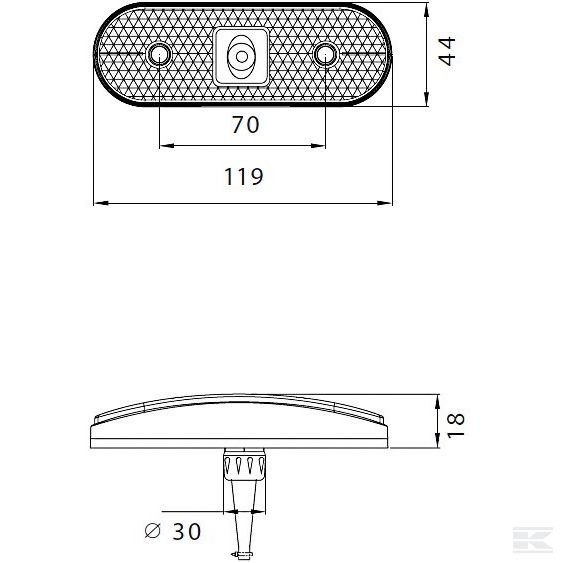 317704017 Стояночный фонарь СД 21-30В LED