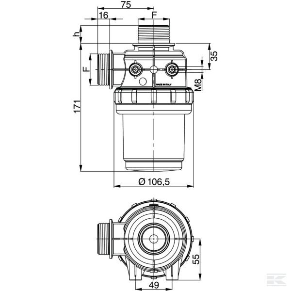 3122058 Фильтр всасывающий