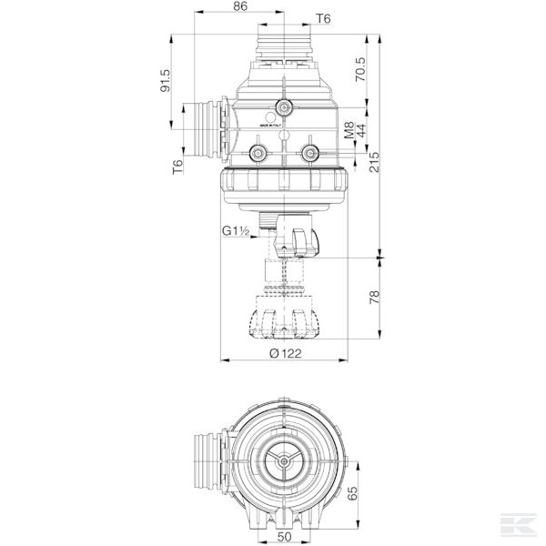 31324E3 Всас.фильт.2" T6 ткан.мемб. 50