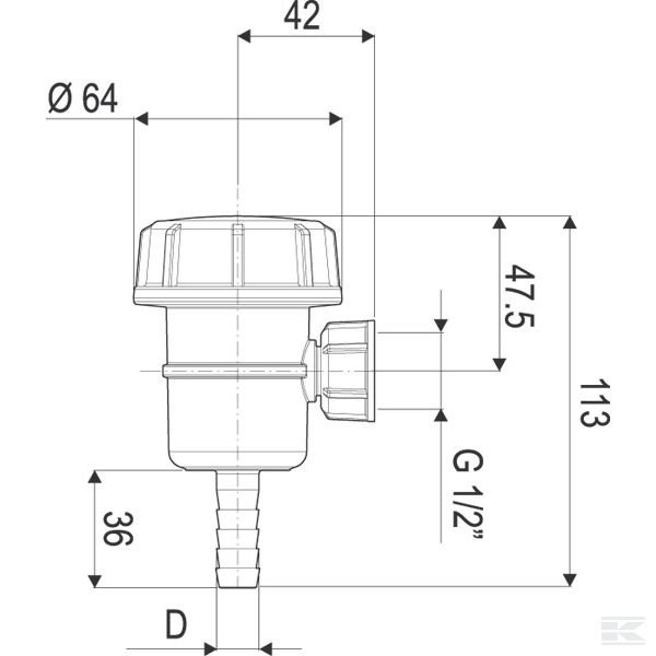 309953 Всас. фильтр D.13-1/2"F 50м