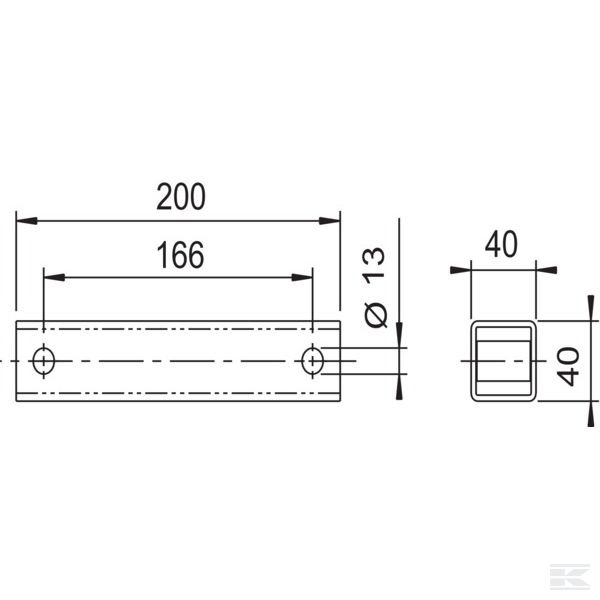 1730092 Распорка 40/130 ALKO