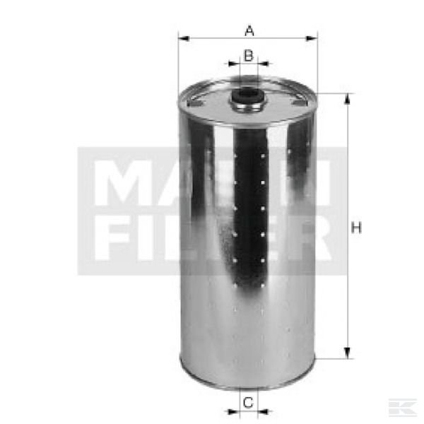 PF1025N Эл.маслян.фильтра побочн. тока