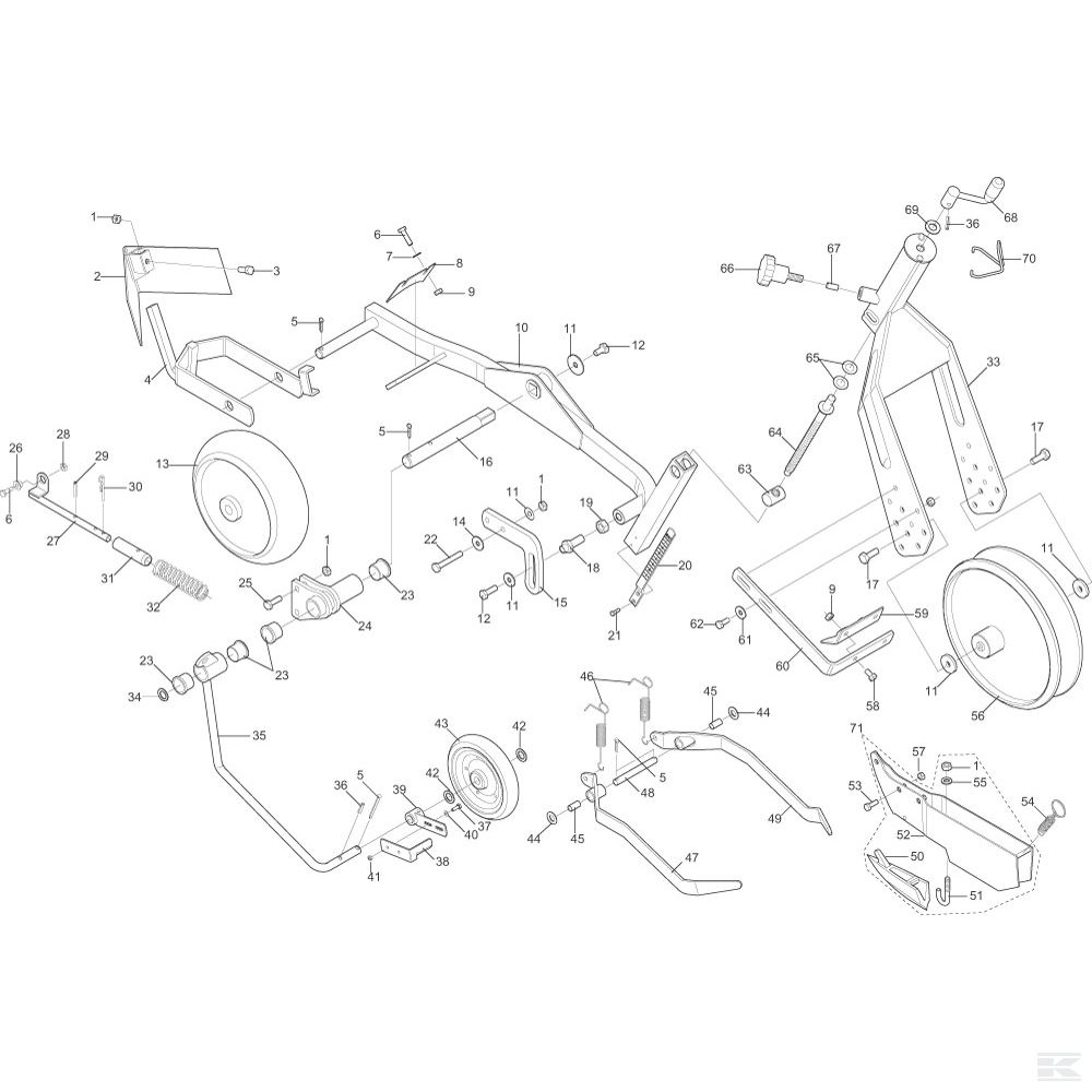 G15421030R Чистик прикатывающего колеса