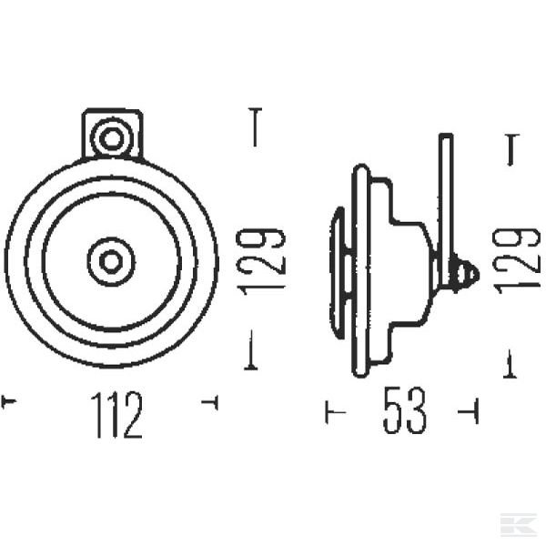 3BA002768382 Сирена 24 В Hella