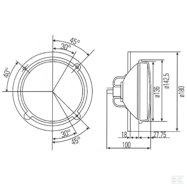 1A3003370067 Фара H4 Hella