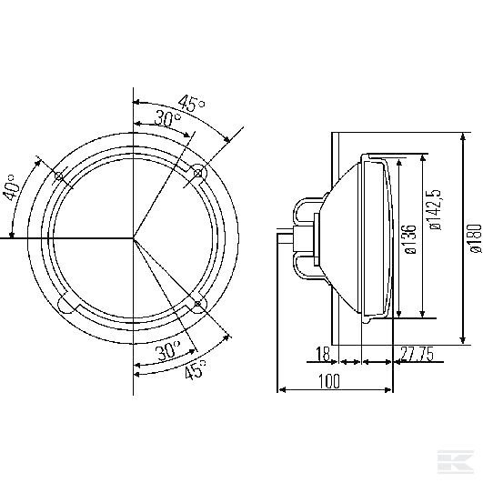 1A3003370067 Фара H4 Hella