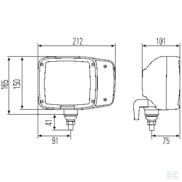 1EA993975021 Фара, правая