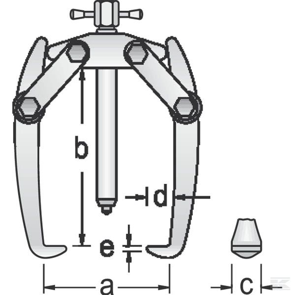 HG11201 Съемник с 2 захватами 60 мм