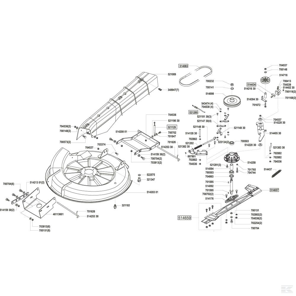 AK51440230 Тормозная колодка