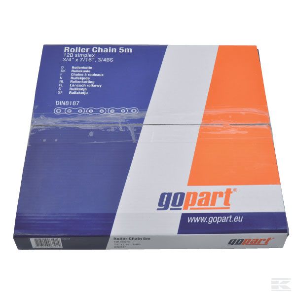 12B1GP Роликовая цепь 3/4x7/16 Gopart