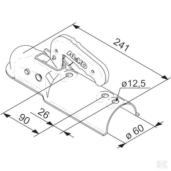 1367024 Шаровая муфта AK7/B RD 60 PLUS