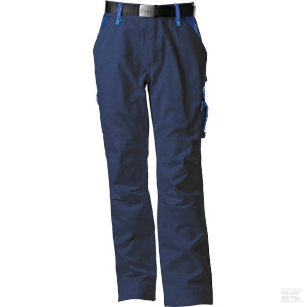 19602030085128 Рабочие штаны сине/голубые 4XL