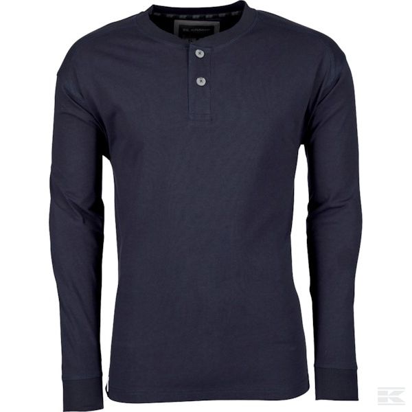 1962781103600M +LS T-shirt w. but. navy M