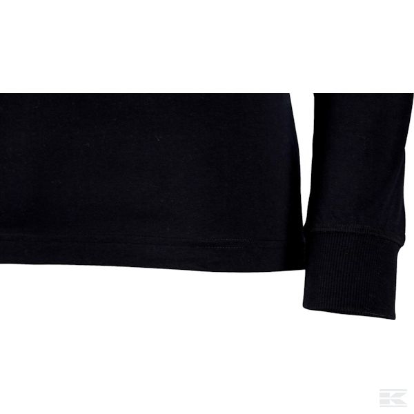 1962781100100M +LS T-shirt w. but. black M
