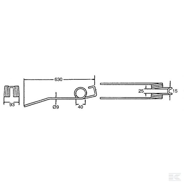 VF1650433386KR Пружинные зубья Deutz-Fahr