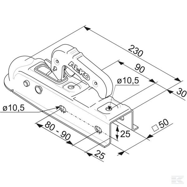 1224339 Муфта шаровая AK7