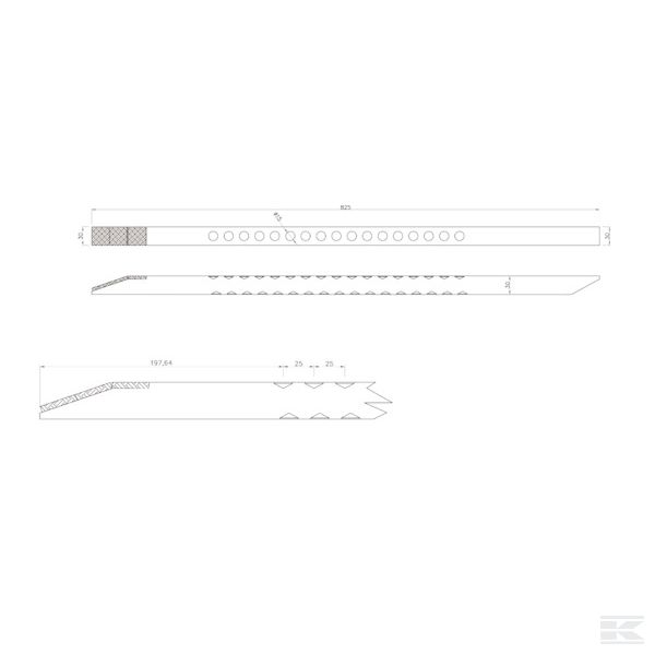 171207CN +Subsoiler point G&B 30x30 Car