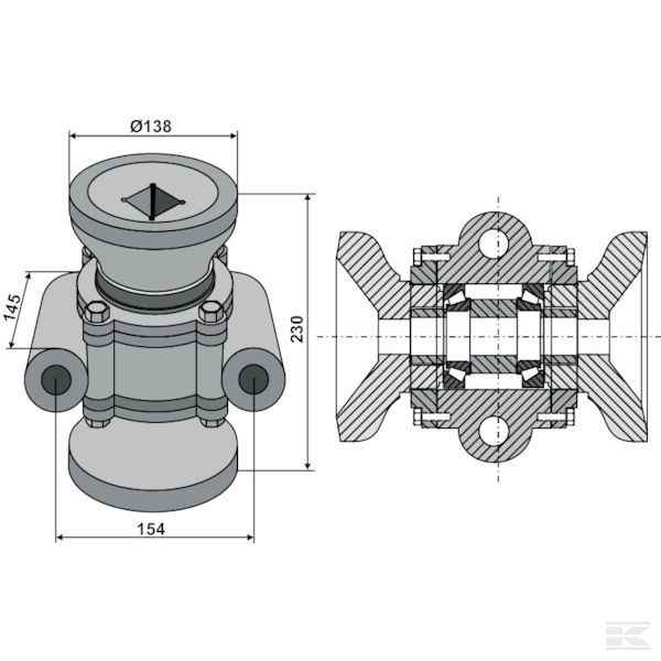 17100032 +Taper roller bearings compl.